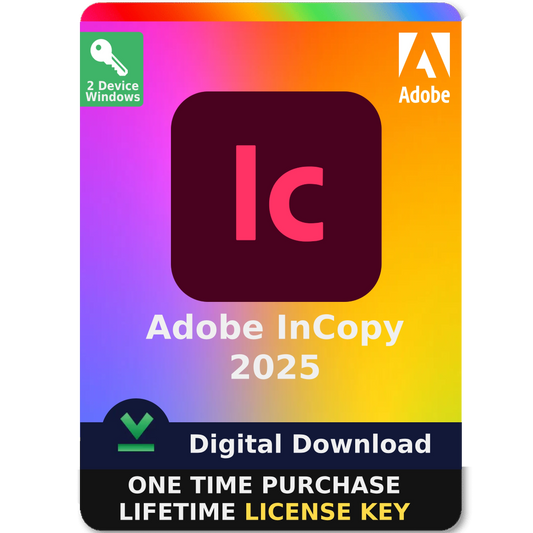 Adobe InCopy 2025 – Perpetual License Digital Download for Windows