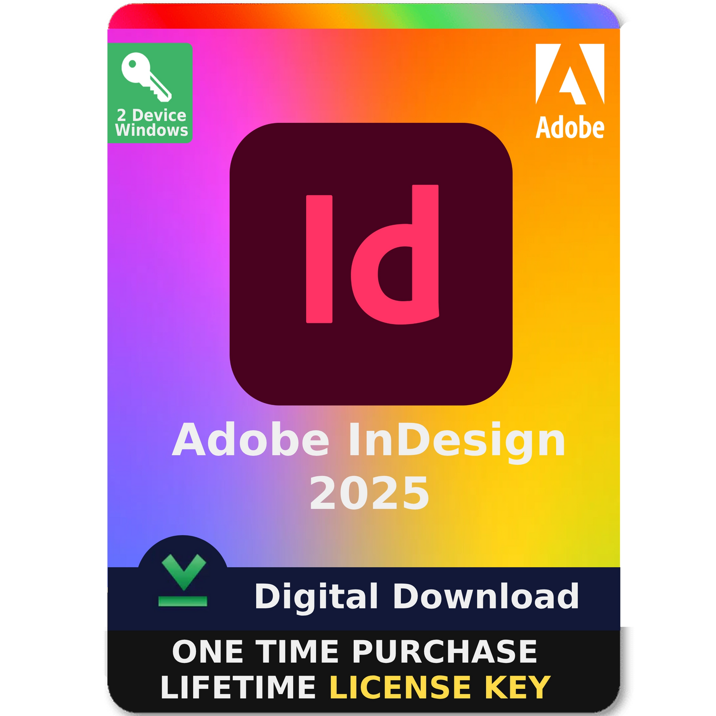 Adobe InDesign 2025 Lifetime License Key 2 PC For Windows