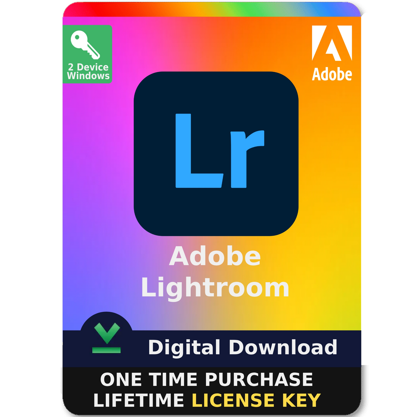 Adobe Lightroom 2025 Lifetime License Key 2 PC For Windows