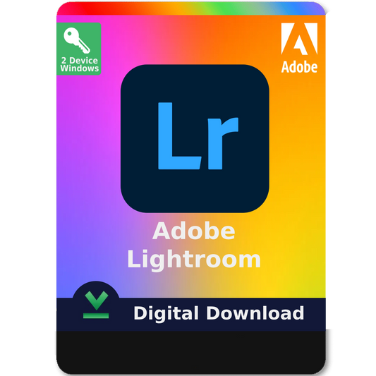 Adobe Lightroom 2025 – Digital Download for Windows (One-Time Activation)